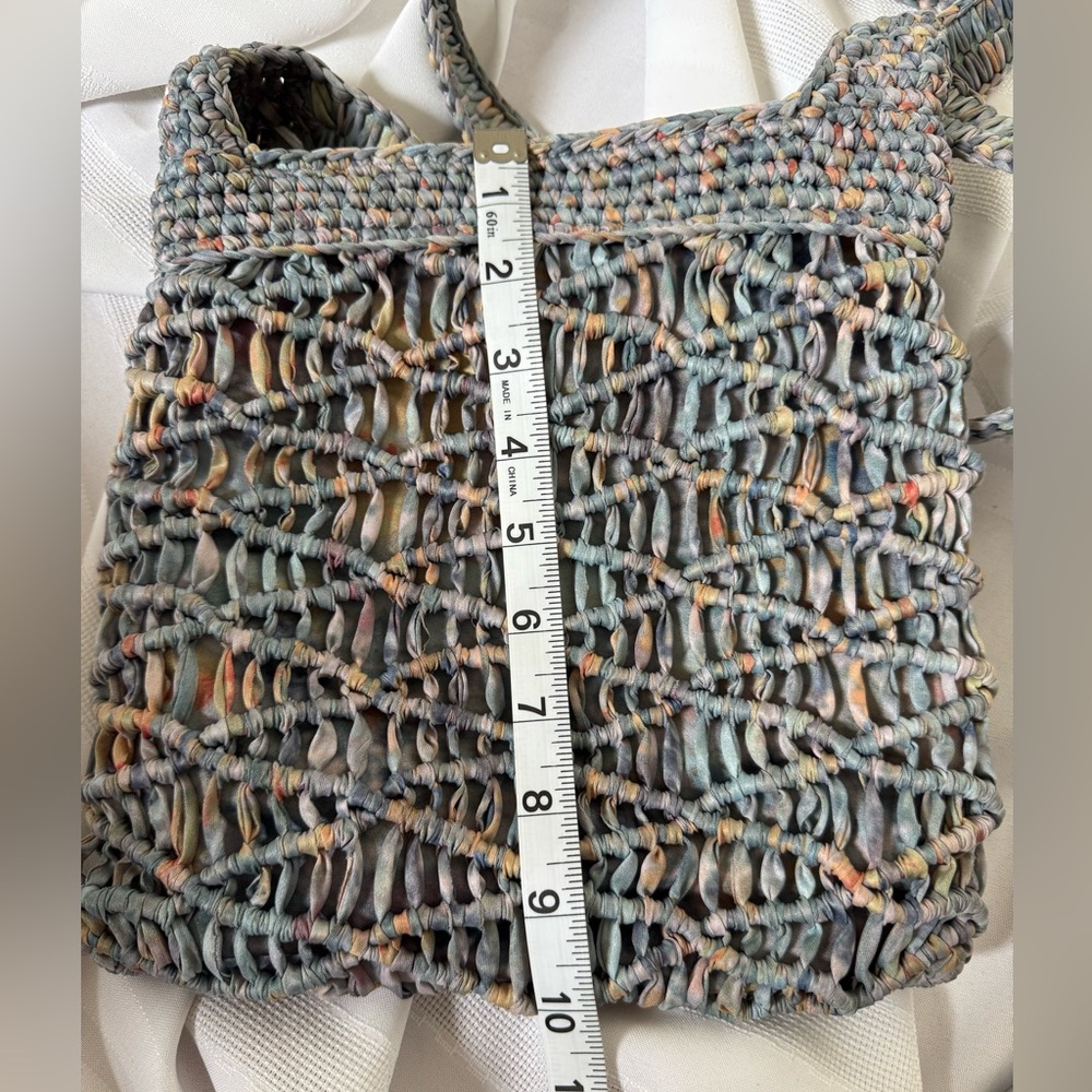 The Sak Gaia Crossbody in Crochet Single Shoulder Strap Verdant Multi - Picture 11 of 12